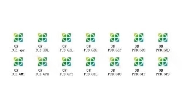 The names of the layers of the Gerber file and the layers of the original PCB