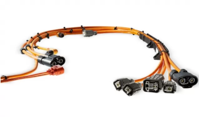 What are the components of an automotive wiring harness?